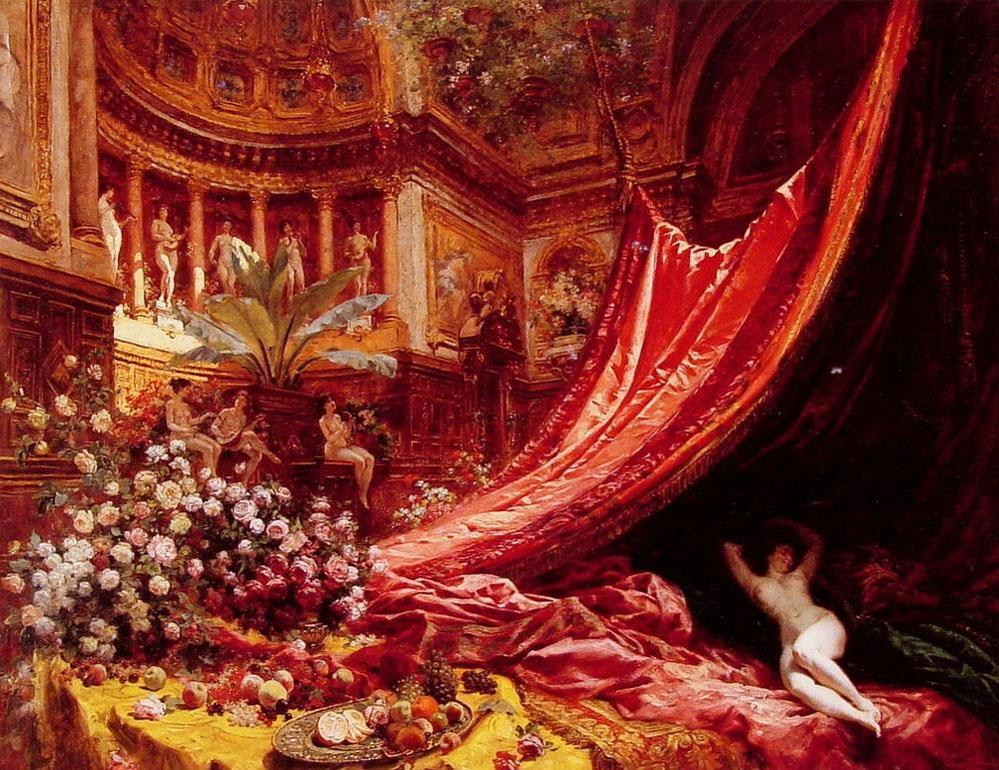 Jean Beraud Symphony in Red and Gold